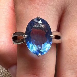 NWT Color Change Fluorite set in sterling silver -sz 7